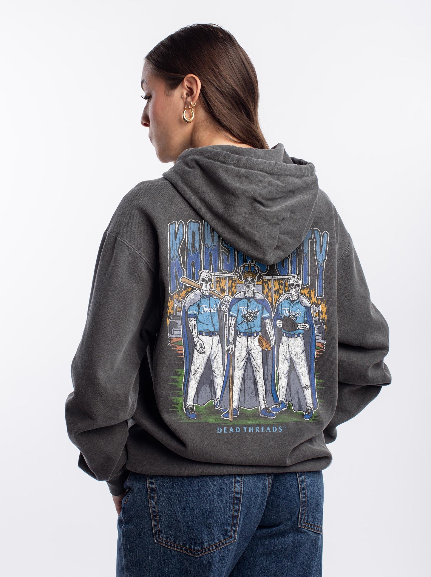 KANSAS CITY BASEBALL - “DT ESSENTIAL" HOODIE – Hoodie – Dead Threads Apparel