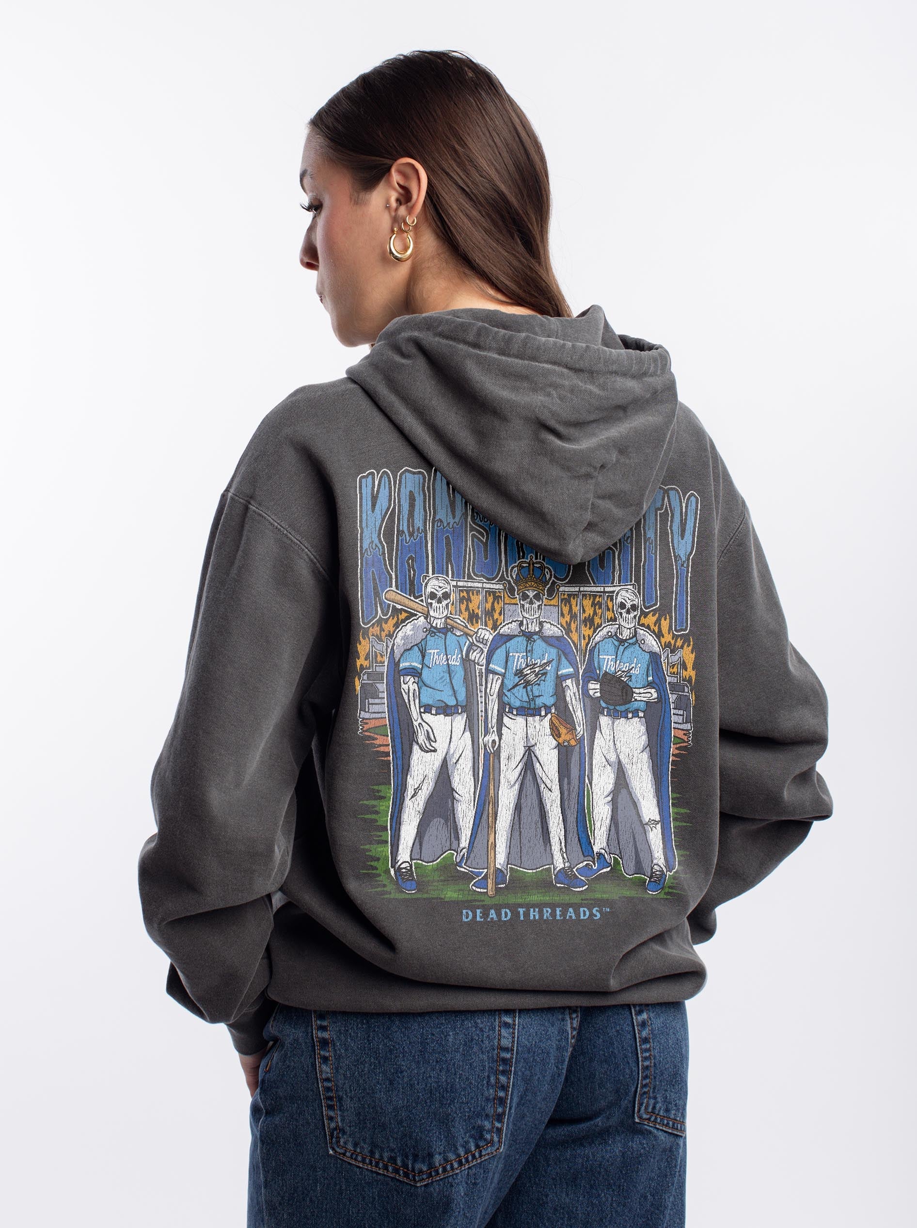 KANSAS CITY BASEBALL - “DT ESSENTIAL" HOODIE – Hoodie – Dead Threads Apparel