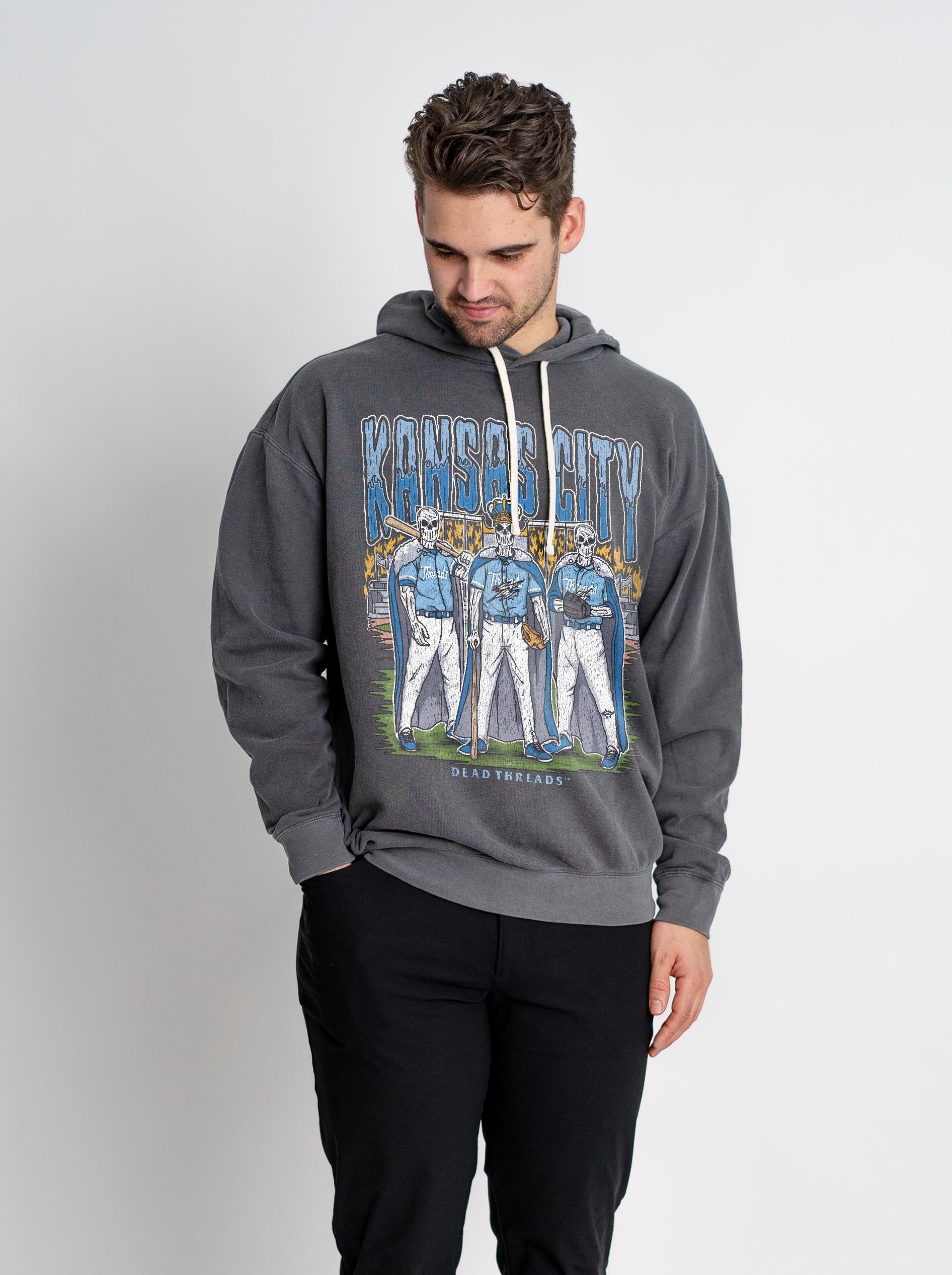 KANSAS CITY BASEBALL - LIGHTWEIGHT HOODIE – Lightweight – Dead Threads Apparel