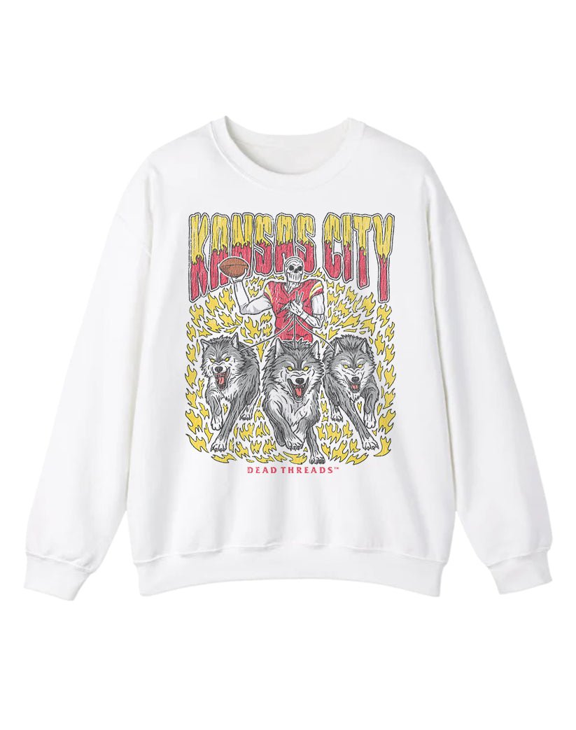 KANSAS CITY FOOTBALL v1 CREWNECK SWEATSHIRT – Sweatshirt – Dead Threads Apparel