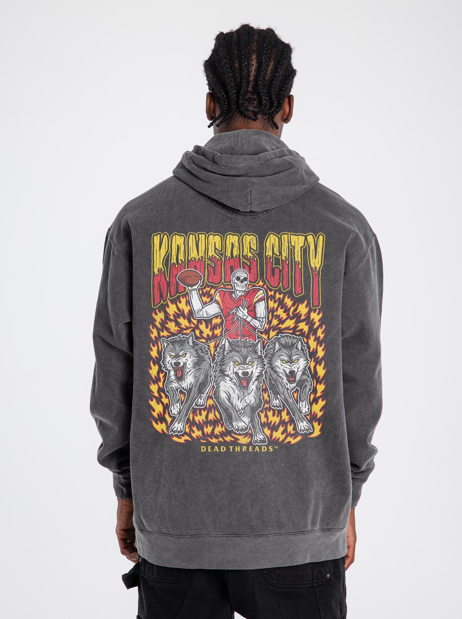 KANSAS CITY FOOTBALL v1 - HOODIE – Hoodie – Dead Threads Apparel