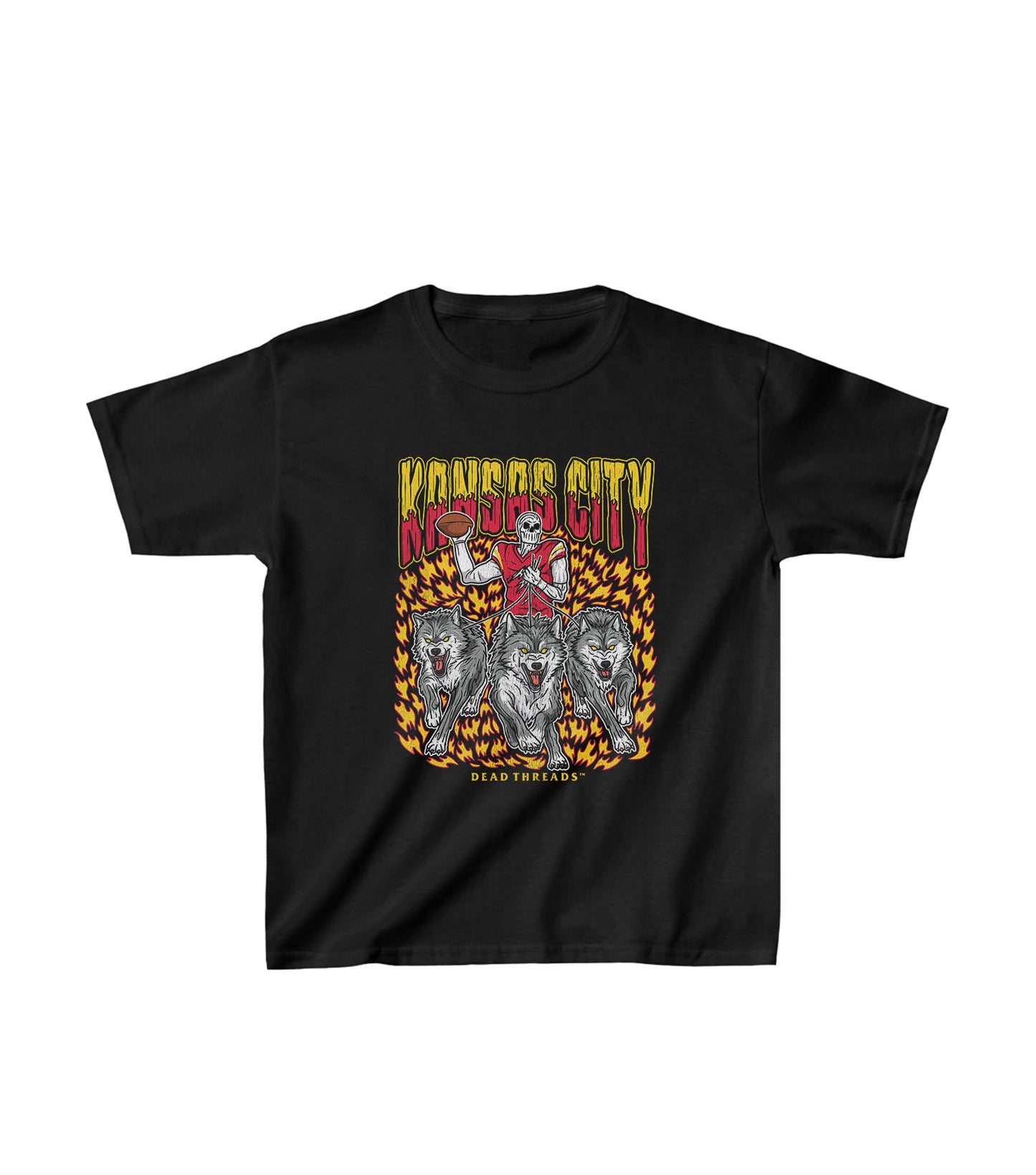 KANSAS CITY FOOTBALL v1 - KIDS – Kids clothes – Dead Threads Apparel