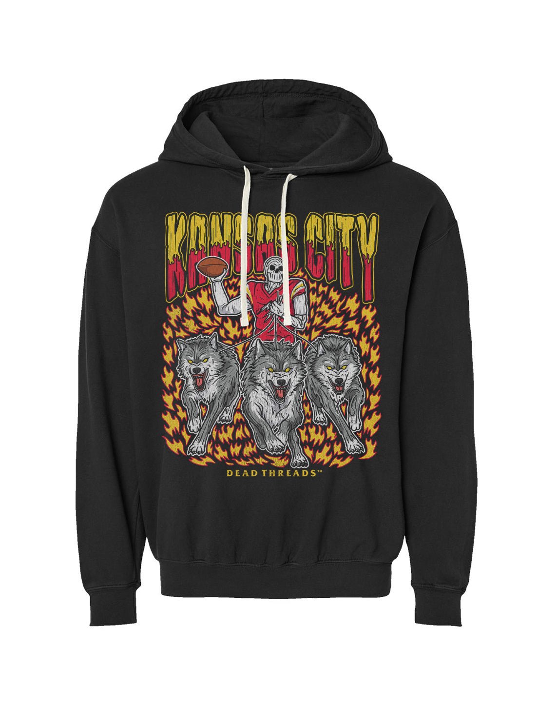 KANSAS CITY FOOTBALL v1 - LIGHTWEIGHT HOODIE – Lightweight – Dead Threads Apparel