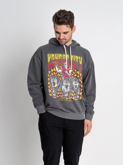 KANSAS CITY FOOTBALL v1 - LIGHTWEIGHT HOODIE – Lightweight – Dead Threads Apparel