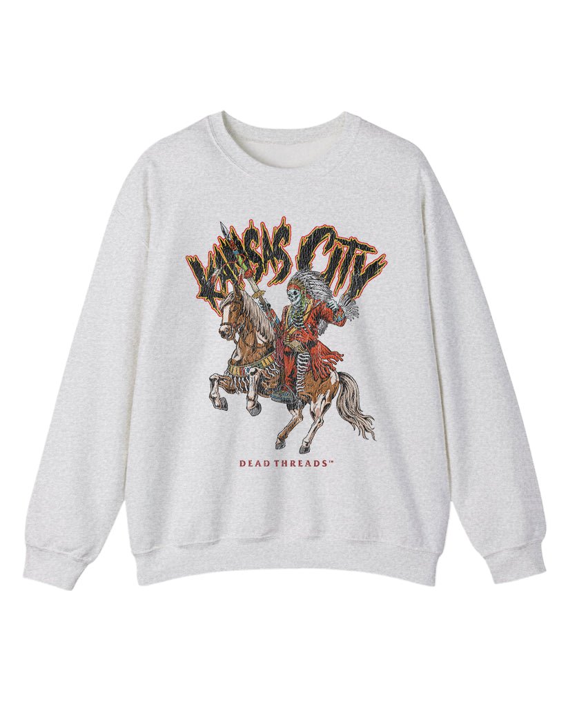 KANSAS CITY FOOTBALL v2 CREWNECK SWEATSHIRT – Sweatshirt – Dead Threads Apparel