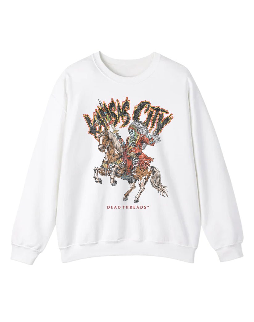 KANSAS CITY FOOTBALL v2 CREWNECK SWEATSHIRT – Sweatshirt – Dead Threads Apparel