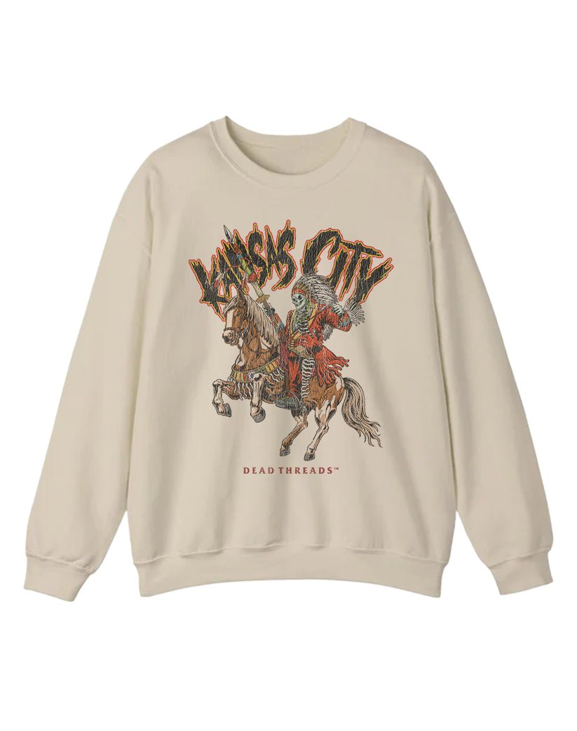 KANSAS CITY FOOTBALL v2 CREWNECK SWEATSHIRT – Sweatshirt – Dead Threads Apparel