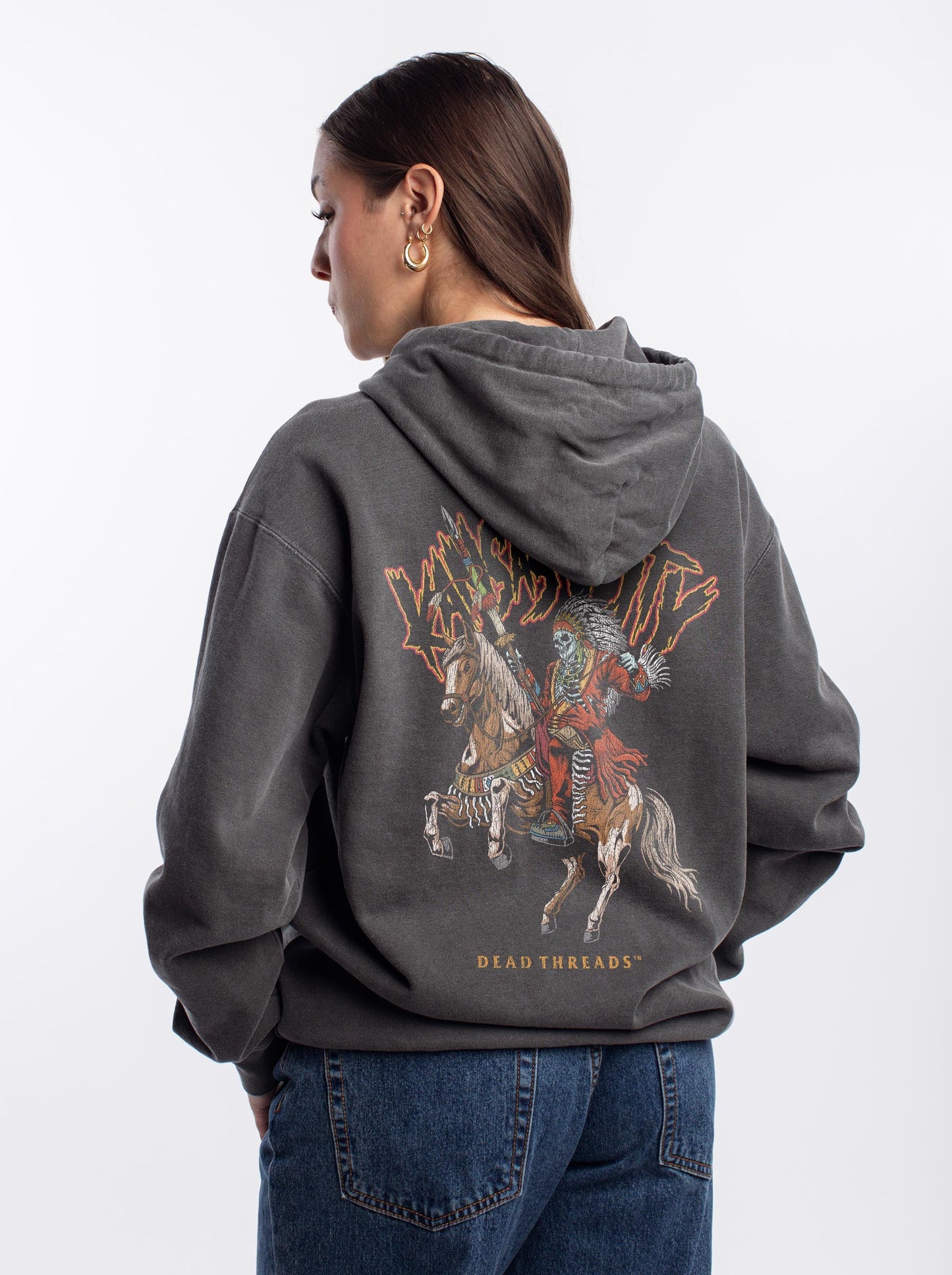 KANSAS CITY FOOTBALL v2 - “DT ESSENTIAL" HOODIE – Hoodie – Dead Threads Apparel