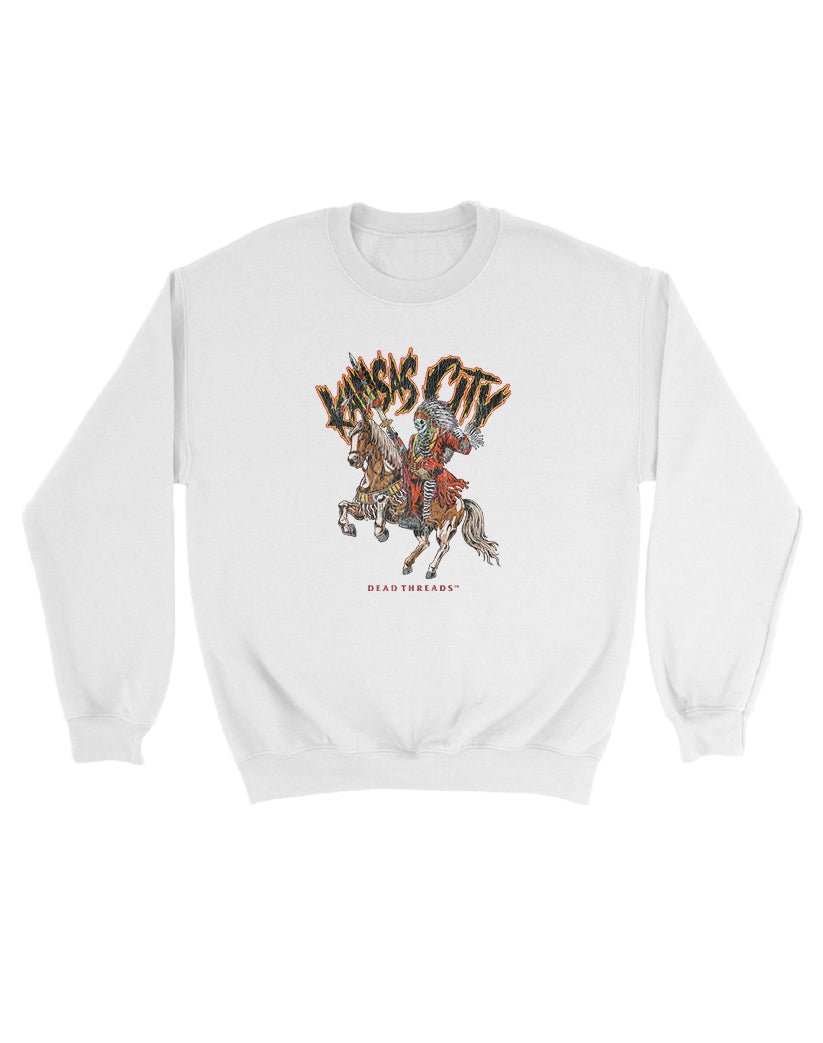 KANSAS CITY FOOTBALL v2 KIDS CREWNECK SWEATSHIRT – Kids clothes – Dead Threads Apparel