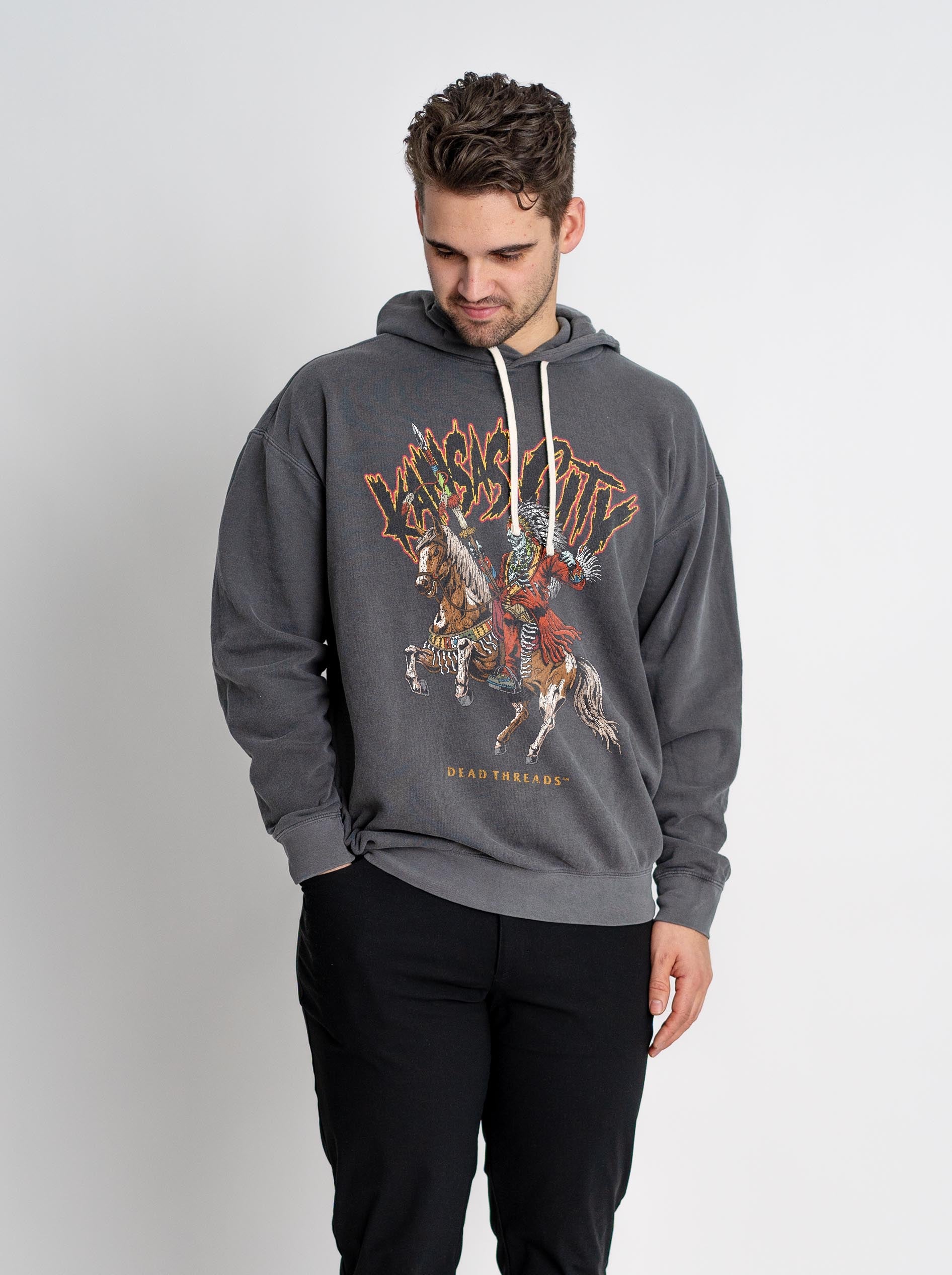 KANSAS CITY FOOTBALL v2 - LIGHTWEIGHT HOODIE – Lightweight – Dead Threads Apparel
