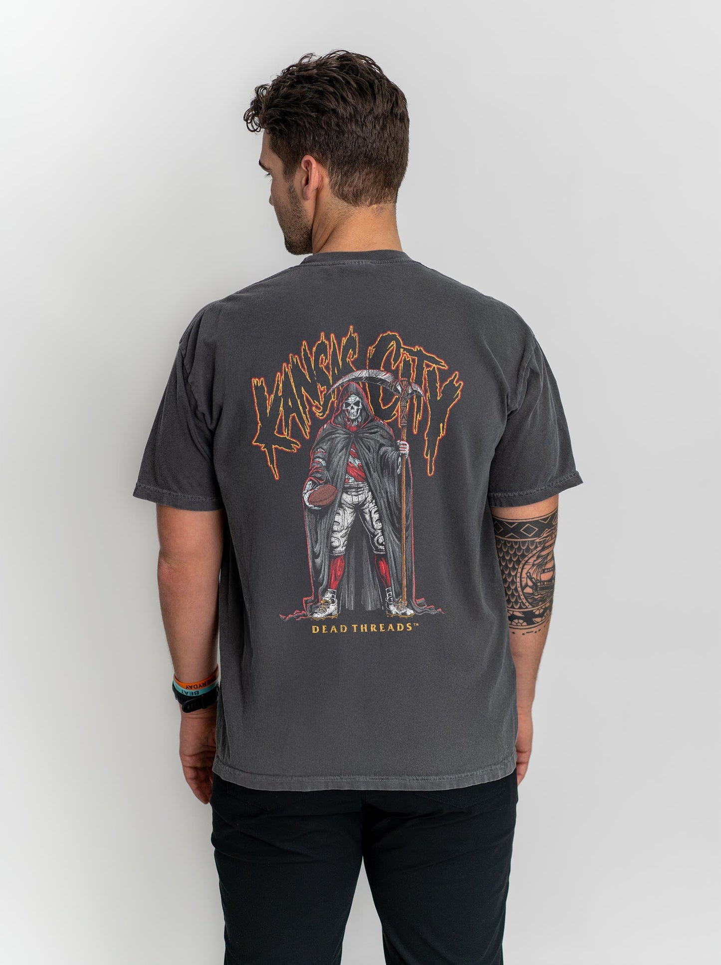 KANSAS CITY REAPER - “3 SKULL” PREMIUM T - SHIRT – T-Shirt – Dead Threads Apparel