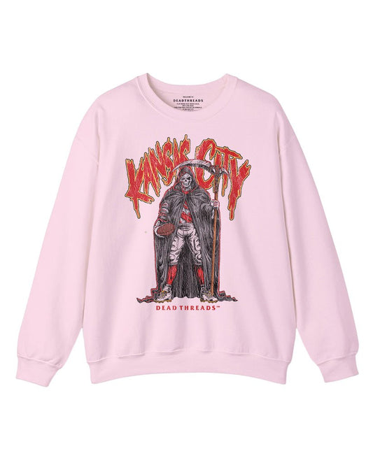 KANSAS CITY REAPER CREWNECK SWEATSHIRT - PINK – Sweatshirt – Dead Threads Apparel