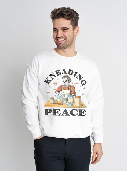 KNEADING PEACE CREWNECK SWEATSHIRT – Sweatshirt – Dead Threads Apparel