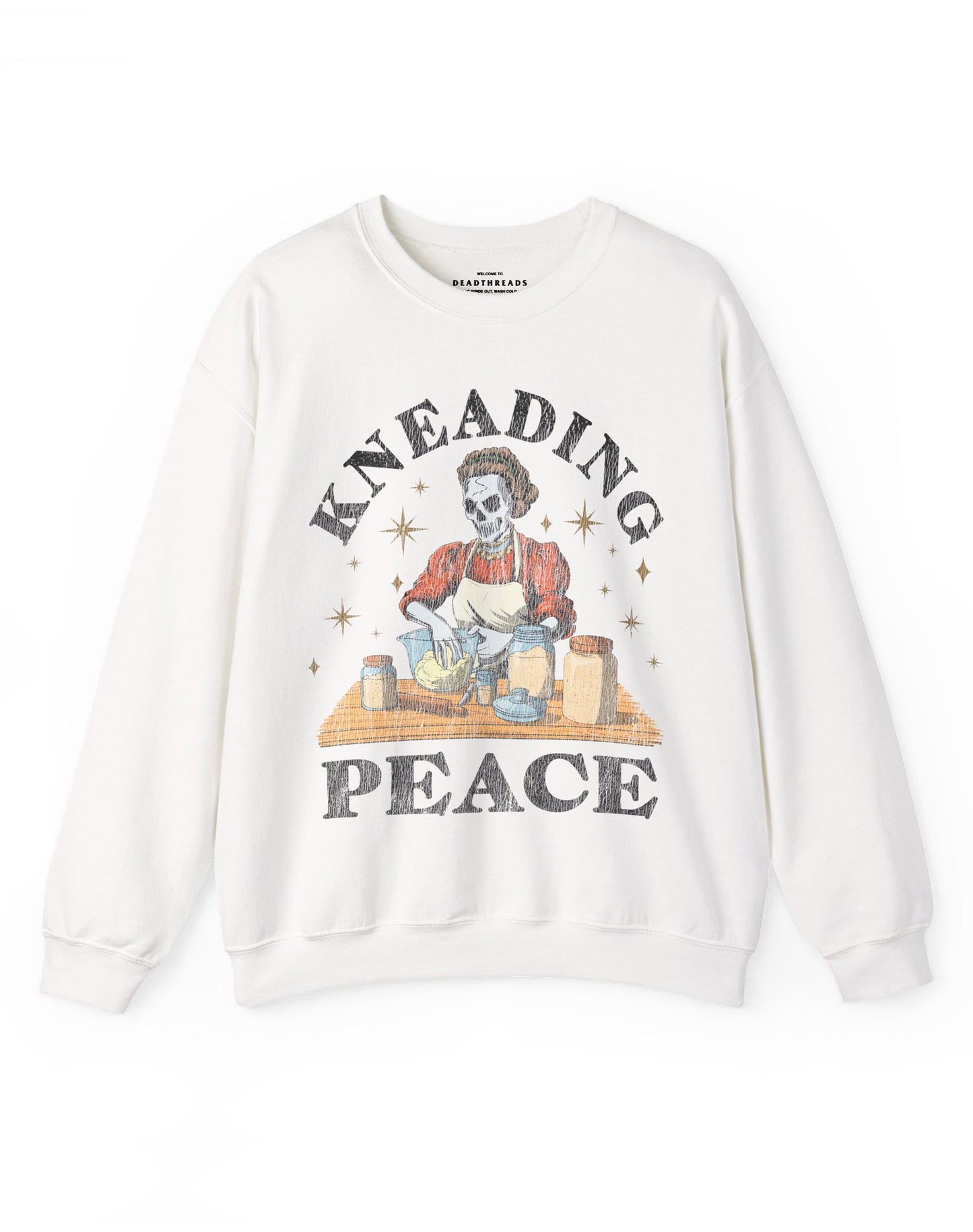 KNEADING PEACE CREWNECK SWEATSHIRT – Sweatshirt – Dead Threads Apparel