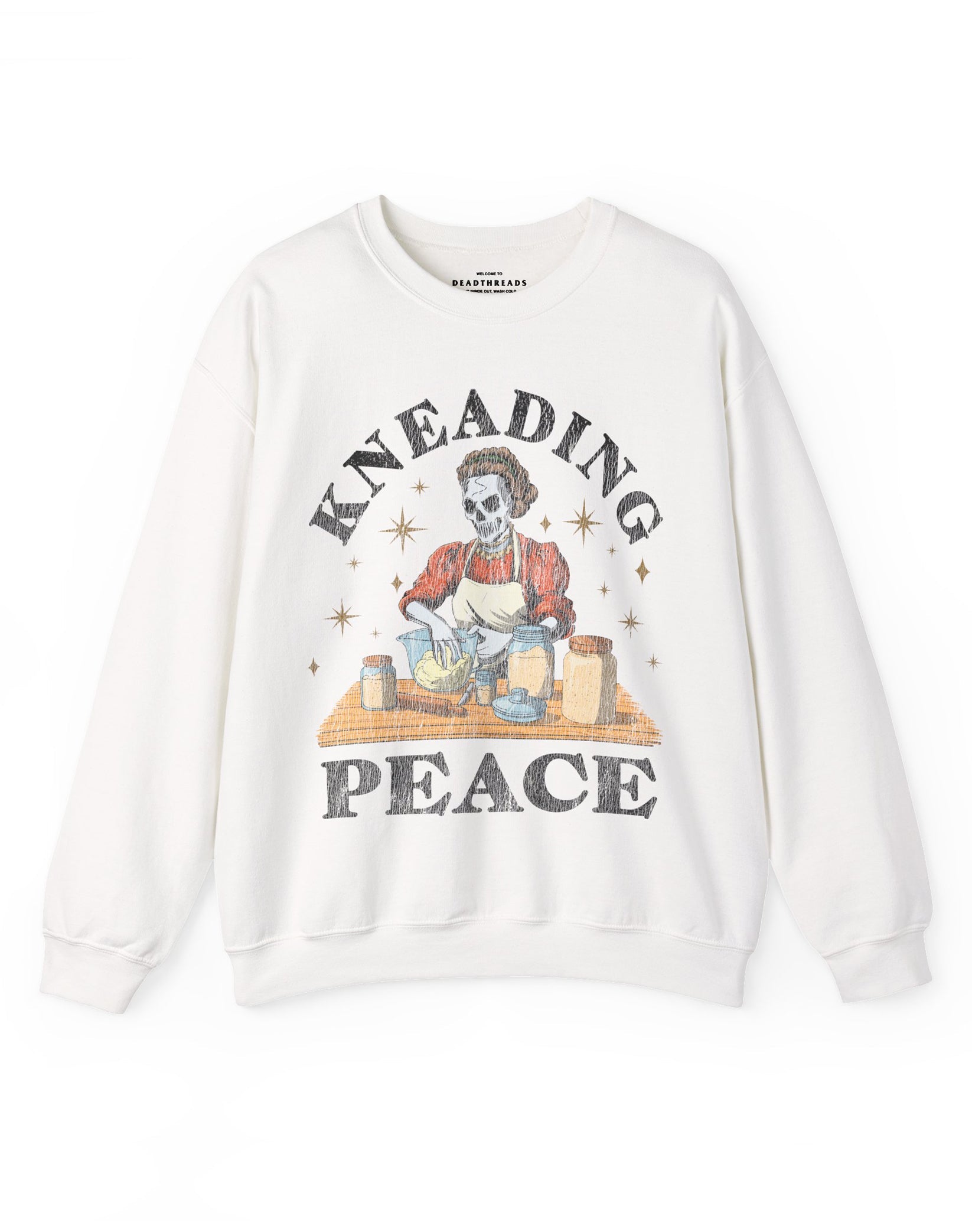 KNEADING PEACE CREWNECK SWEATSHIRT – Sweatshirt – Dead Threads Apparel