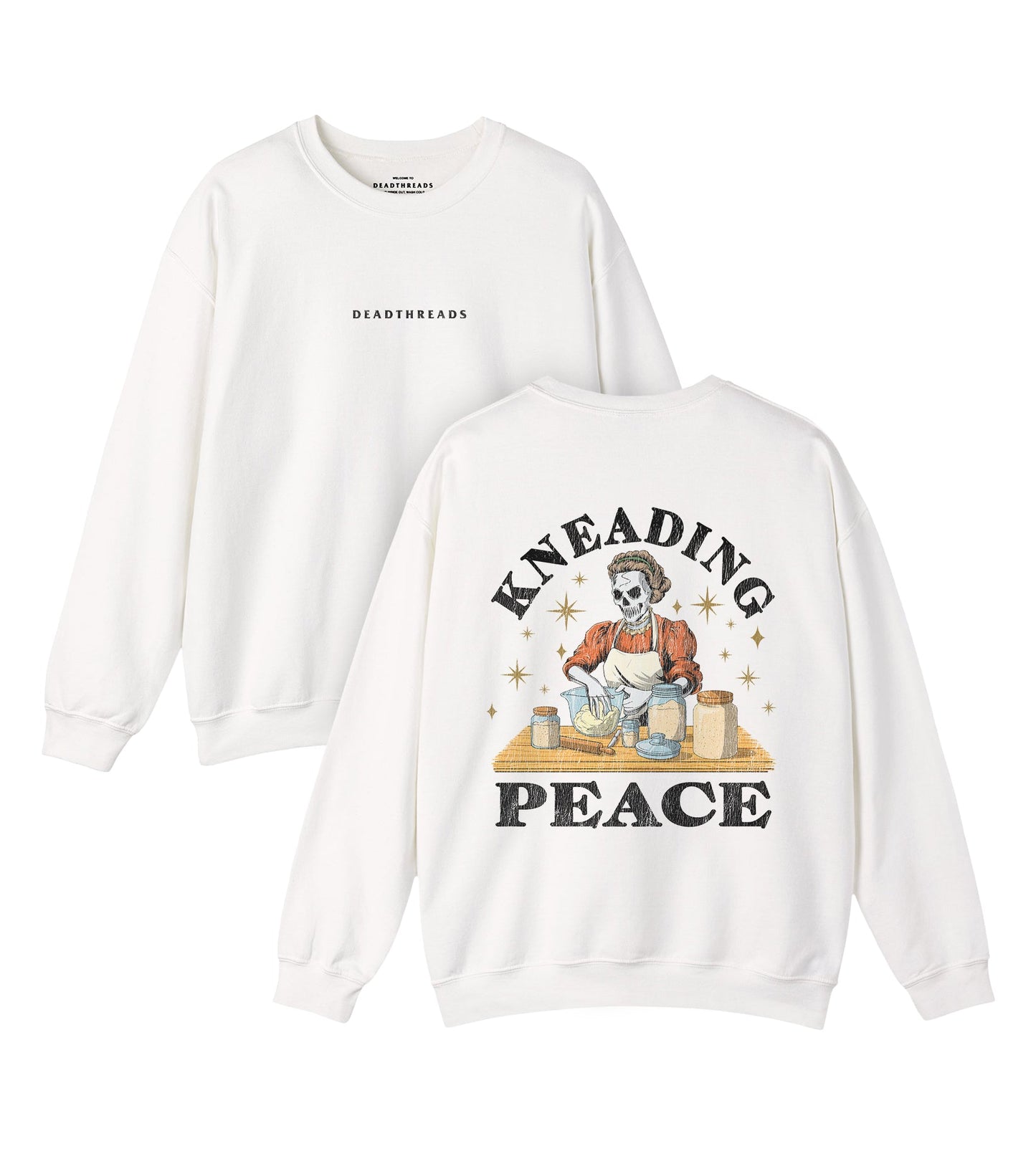KNEADING PEACE - “DT ESSENTIAL" CREWNECK SWEATSHIRT – Sweatshirt – Dead Threads Apparel