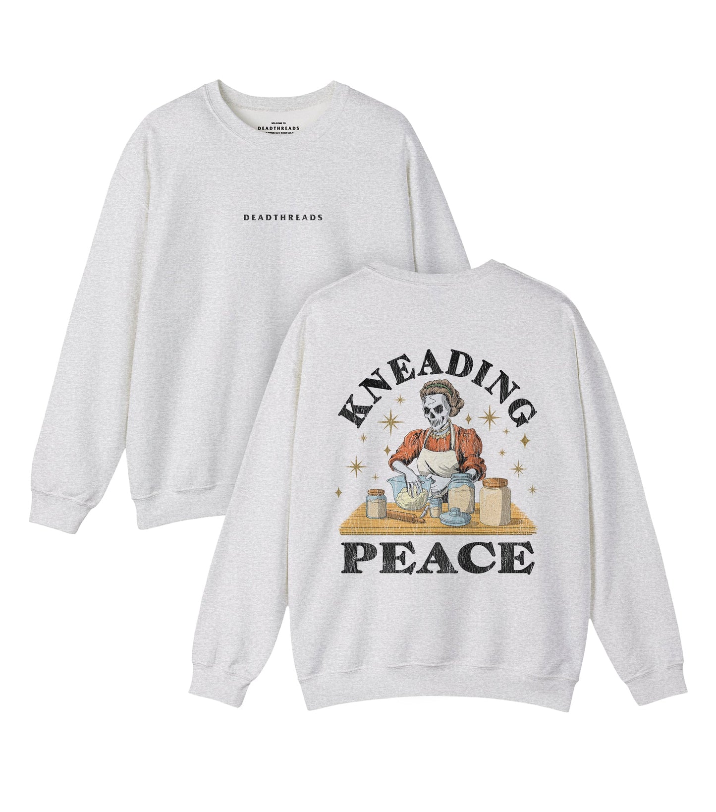 KNEADING PEACE - “DT ESSENTIAL" CREWNECK SWEATSHIRT – Sweatshirt – Dead Threads Apparel
