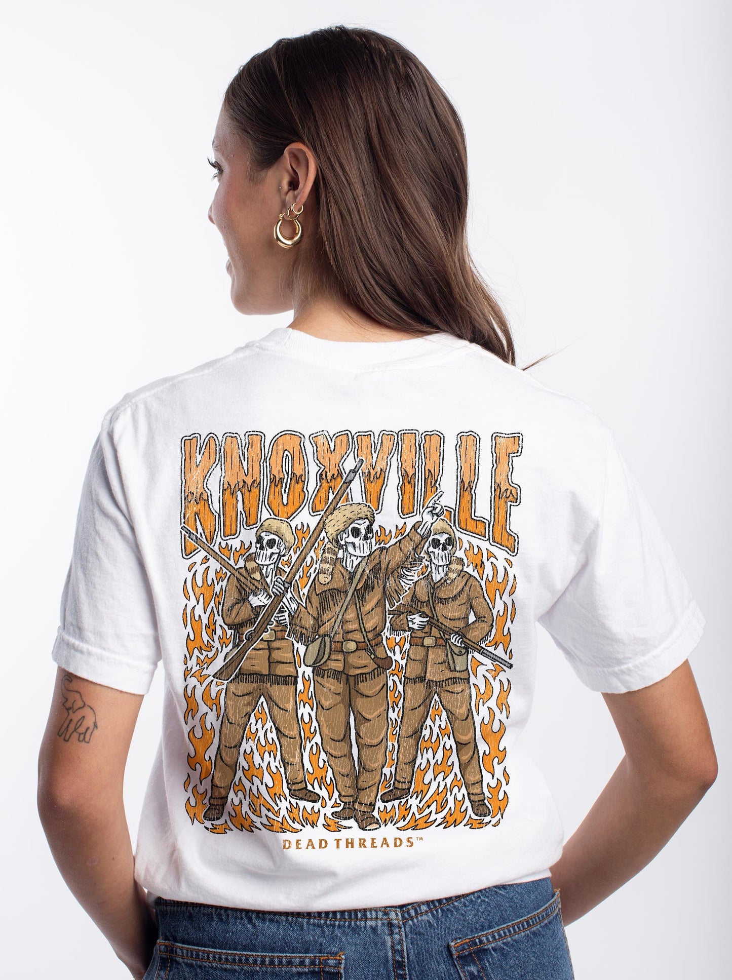 KNOXVILLE - “3 SKULL” PREMIUM T - SHIRT – T-Shirt – Dead Threads Apparel