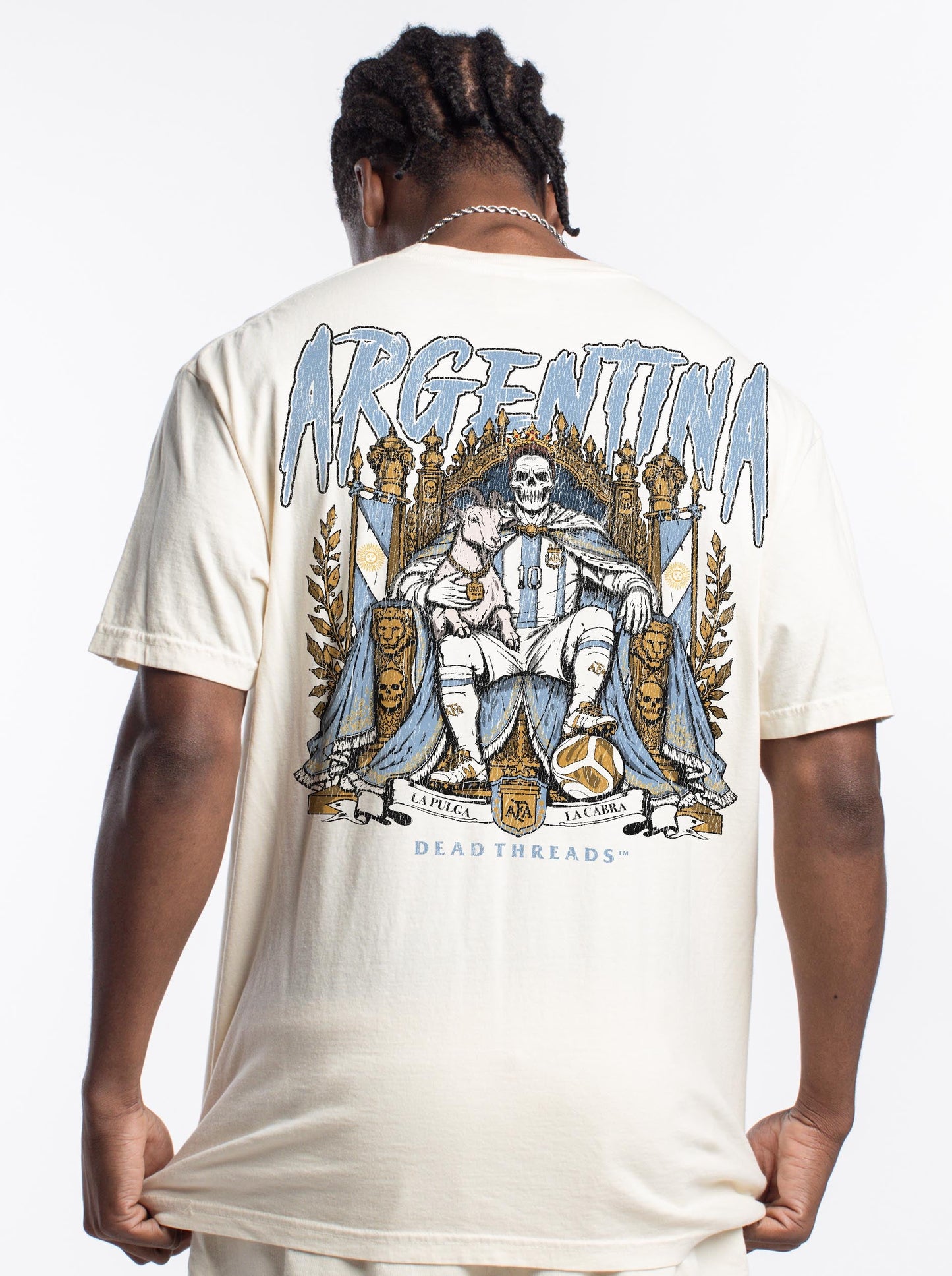 LA PULGA - “3 SKULL” PREMIUM T-SHIRT – T-Shirt – Dead Threads Apparel