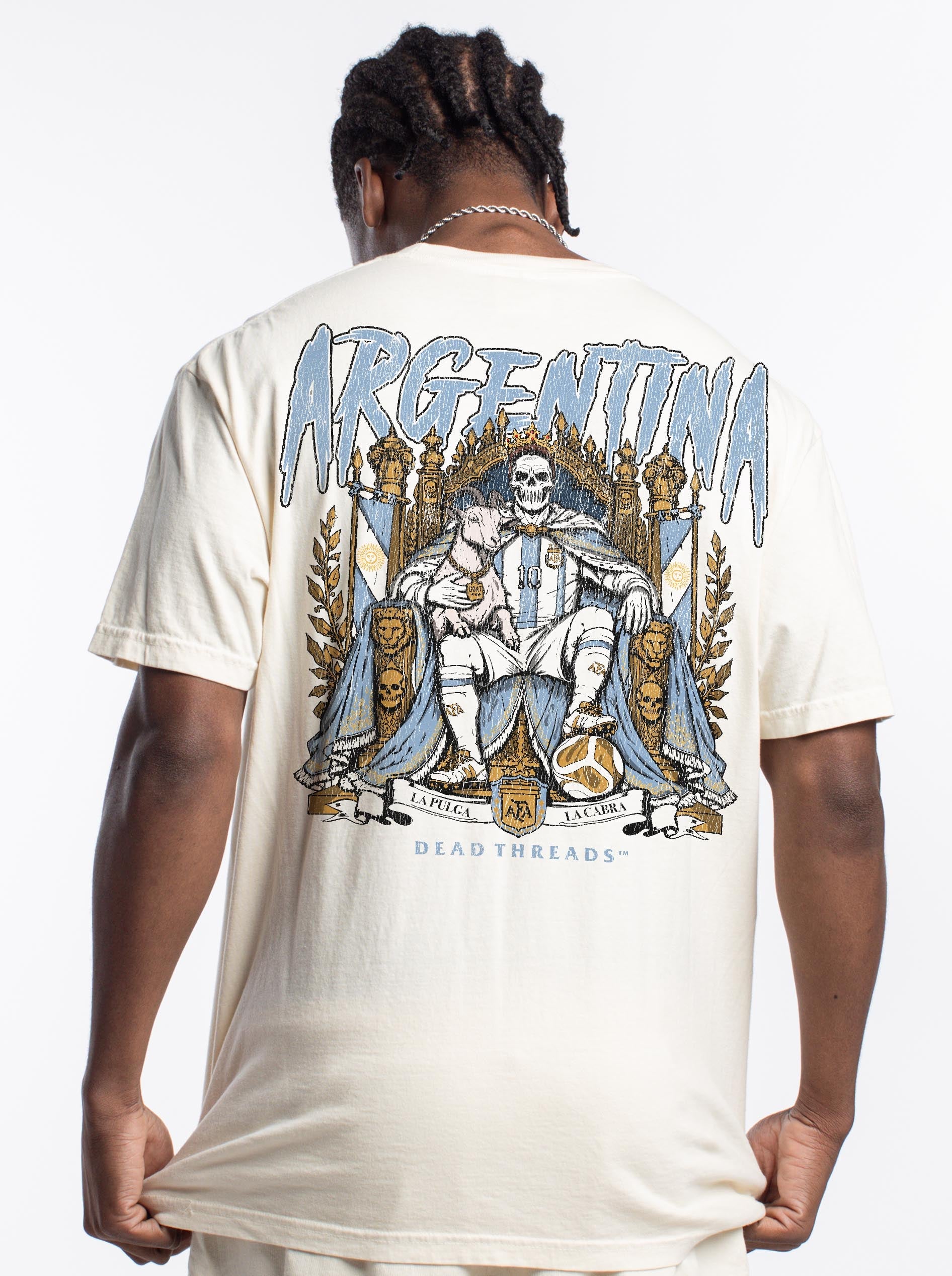 LA PULGA - “3 SKULL” PREMIUM T-SHIRT – T-Shirt – Dead Threads Apparel