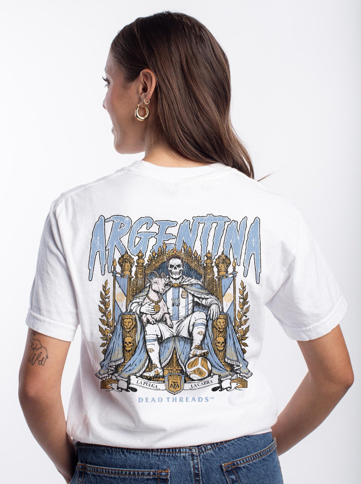 LA PULGA - “3 SKULL” PREMIUM T-SHIRT – T-Shirt – Dead Threads Apparel