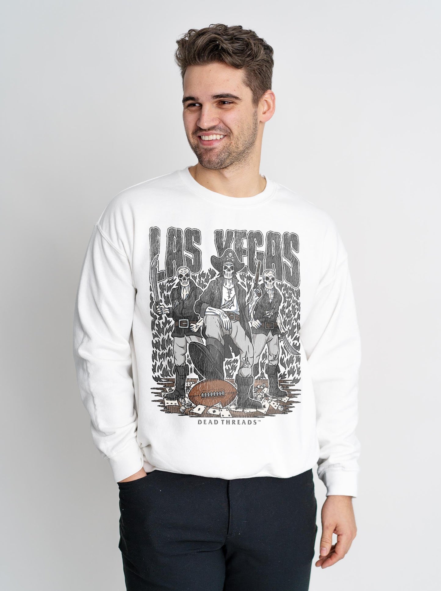LAS VEGAS FOOTBALL CREWNECK SWEATSHIRT – Sweatshirt – Dead Threads Apparel