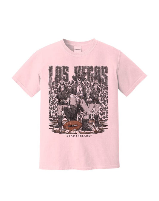 LAS VEGAS FOOTBALL v1 - PINK – T-Shirt – Dead Threads Apparel