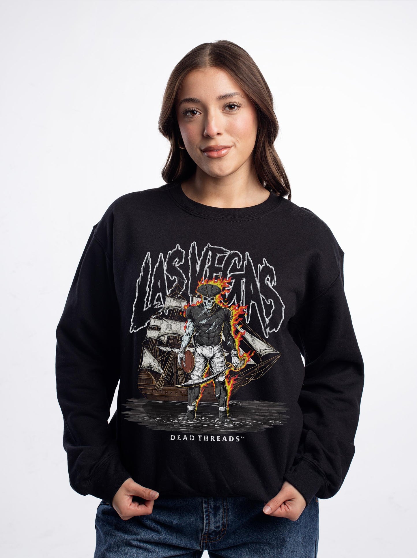 LAS VEGAS FOOTBALL v2 CREWNECK SWEATSHIRT – Sweatshirt – Dead Threads Apparel