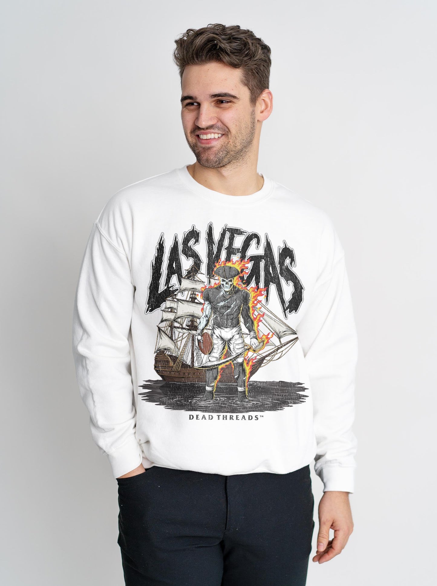 LAS VEGAS FOOTBALL v2 CREWNECK SWEATSHIRT – Sweatshirt – Dead Threads Apparel
