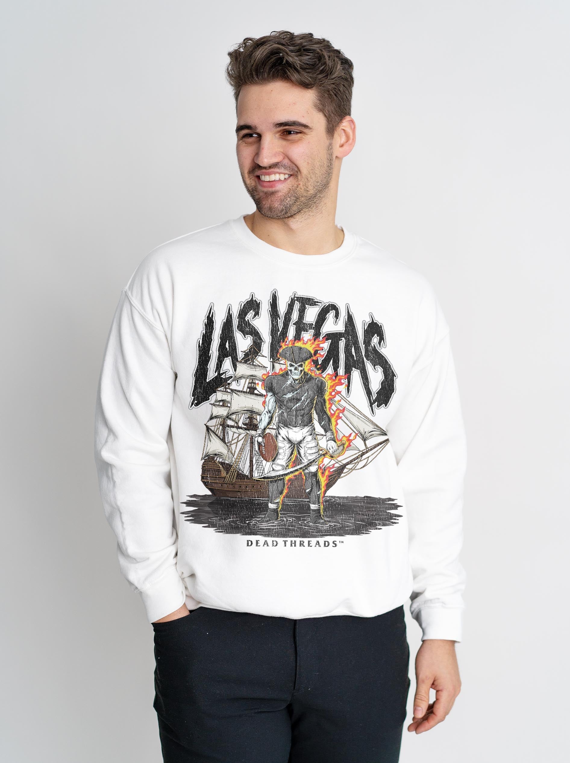 LAS VEGAS FOOTBALL v2 CREWNECK SWEATSHIRT – Sweatshirt – Dead Threads Apparel