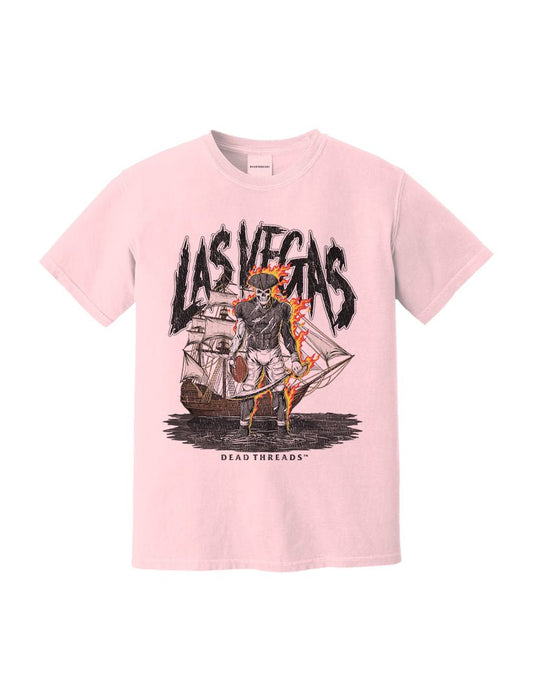 LAS VEGAS FOOTBALL v2 - PINK – T-Shirt – Dead Threads Apparel