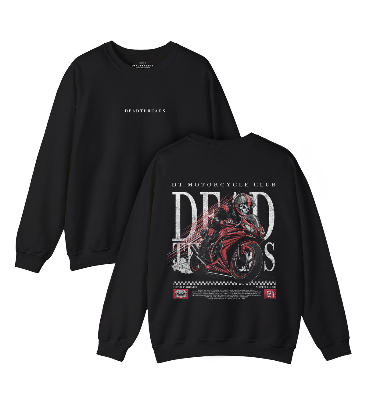 LAST LAP - “DT ESSENTIAL" CREWNECK SWEATSHIRT – Sweatshirt – Dead Threads Apparel