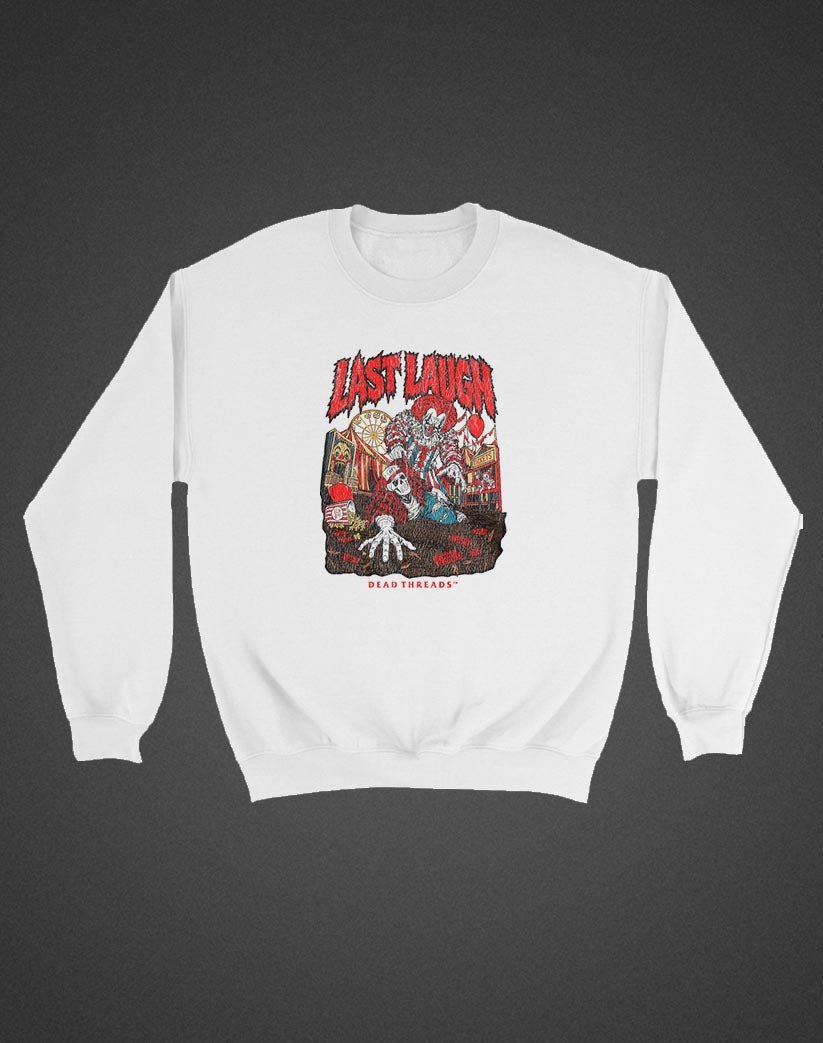 LAST LAUGH (KIDS) CREWNECK SWEATSHIRT - Halloween Limited Drop – Kids clothes – Dead Threads Apparel