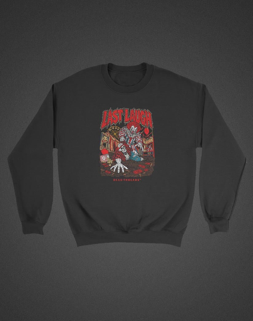 LAST LAUGH (KIDS) CREWNECK SWEATSHIRT - Halloween Limited Drop – Kids clothes – Dead Threads Apparel