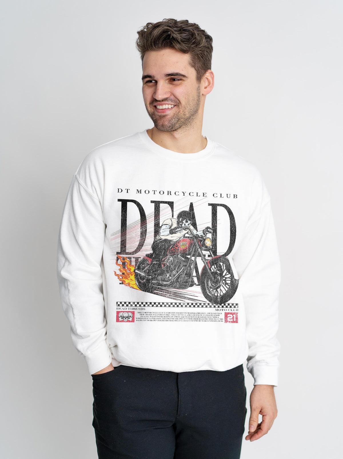 LAST RIDE - CREWNECK SWEATSHIRT – Sweatshirt – Dead Threads Apparel