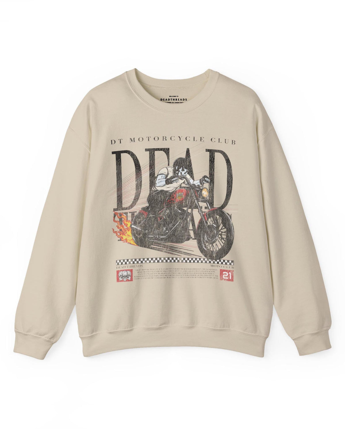 LAST RIDE - CREWNECK SWEATSHIRT – Sweatshirt – Dead Threads Apparel