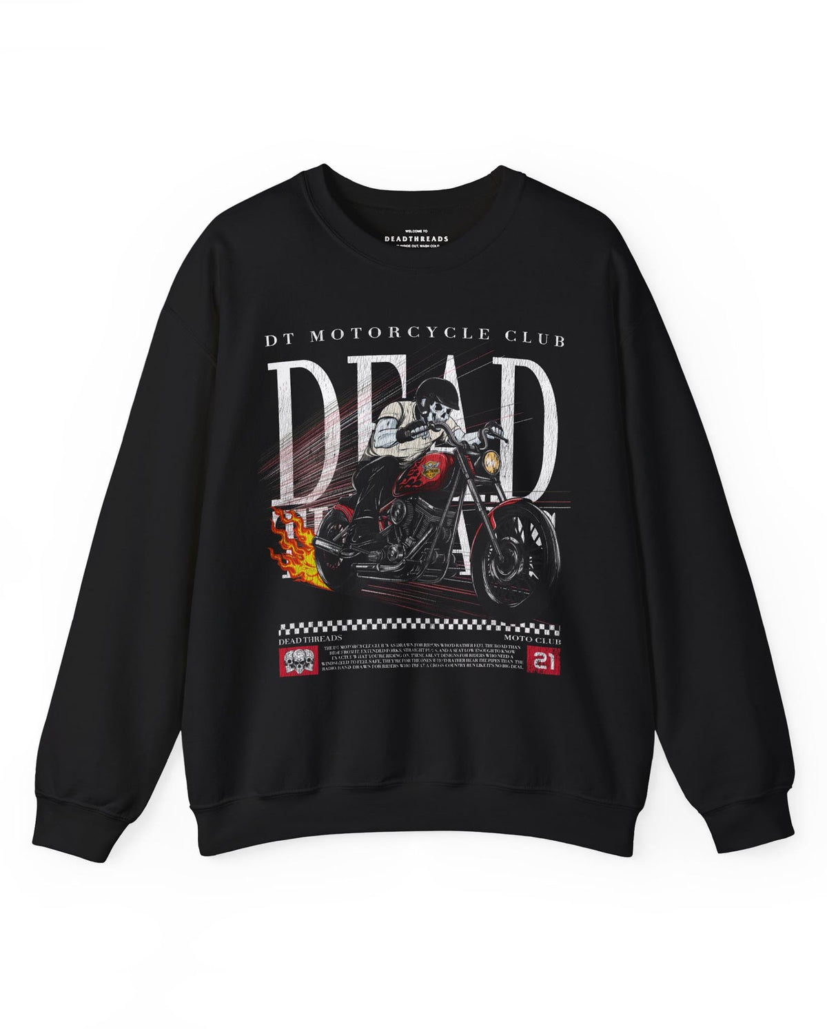 LAST RIDE - CREWNECK SWEATSHIRT – Sweatshirt – Dead Threads Apparel