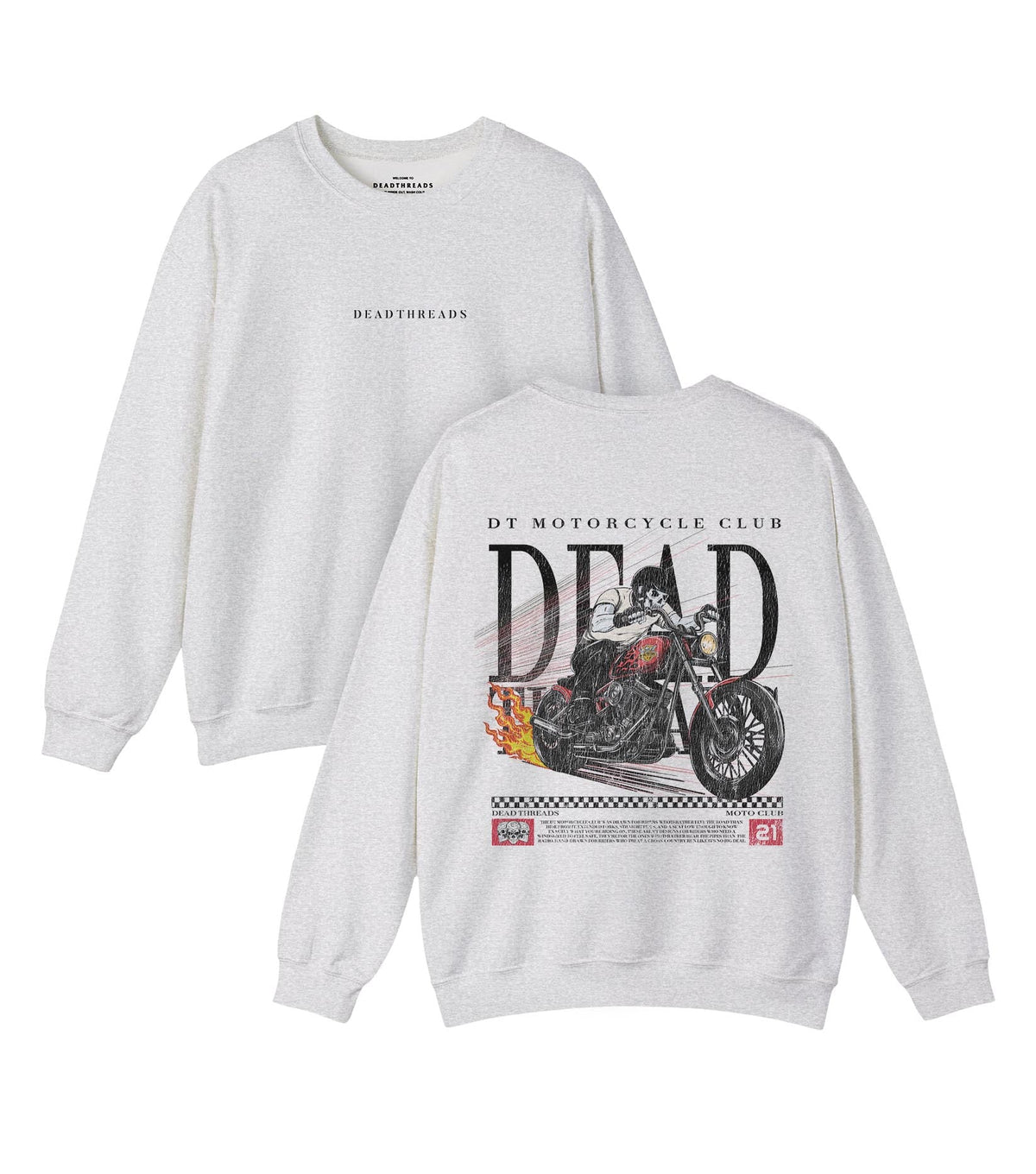 LAST RIDE - “DT ESSENTIAL" CREWNECK SWEATSHIRT – Sweatshirt – Dead Threads Apparel