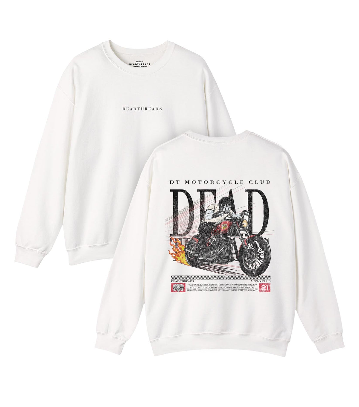 LAST RIDE - “DT ESSENTIAL" CREWNECK SWEATSHIRT – Sweatshirt – Dead Threads Apparel