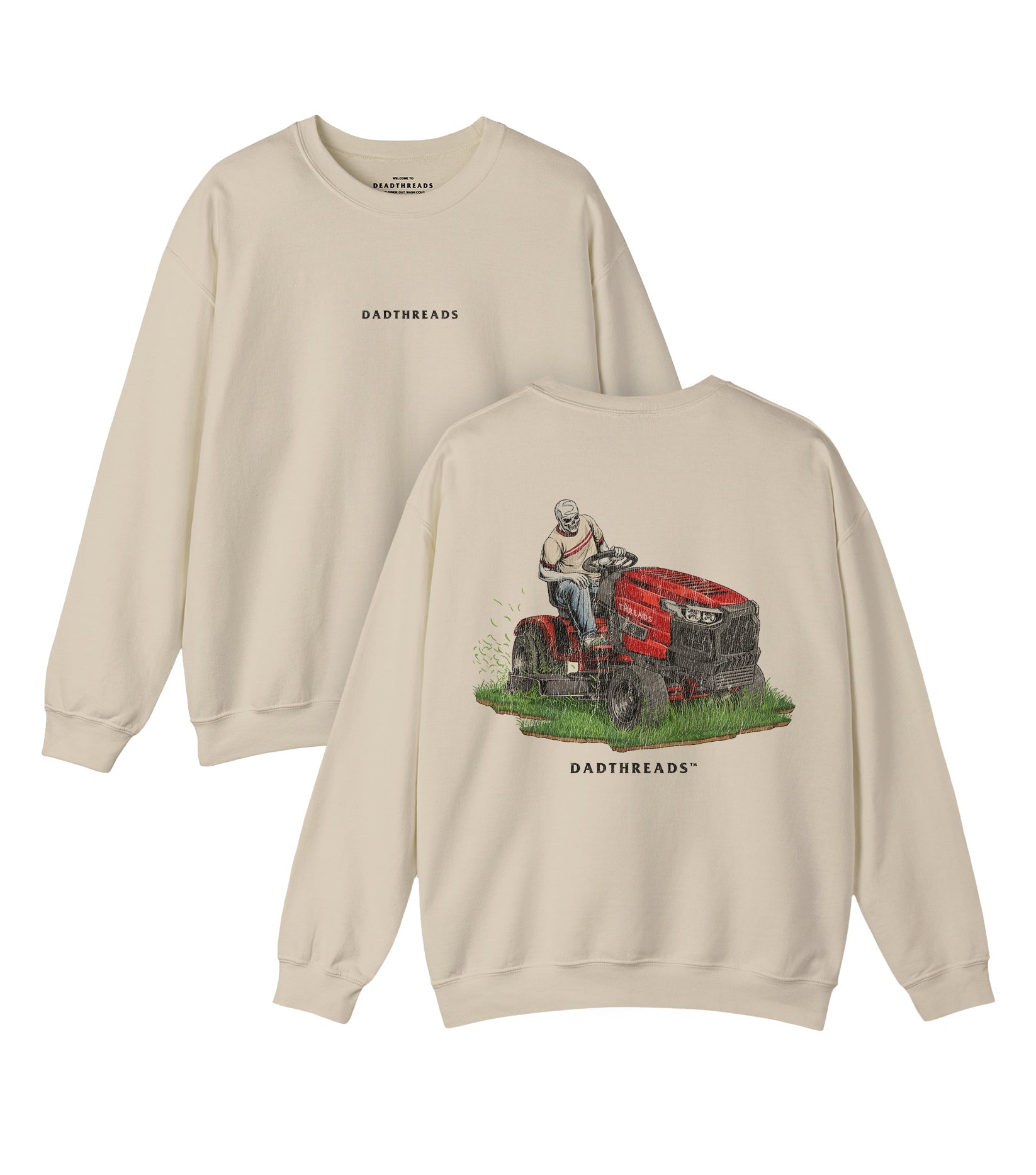 LAWN OF THE DEAD - “DT ESSENTIAL" CREWNECK SWEATSHIRT – Sweatshirt – Dead Threads Apparel