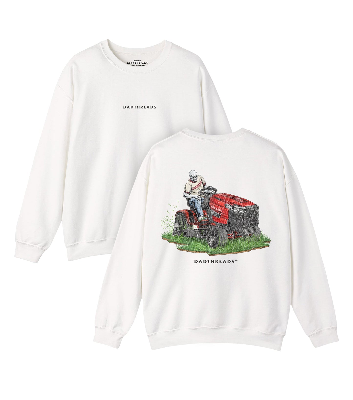 LAWN OF THE DEAD - “DT ESSENTIAL" CREWNECK SWEATSHIRT – Sweatshirt – Dead Threads Apparel