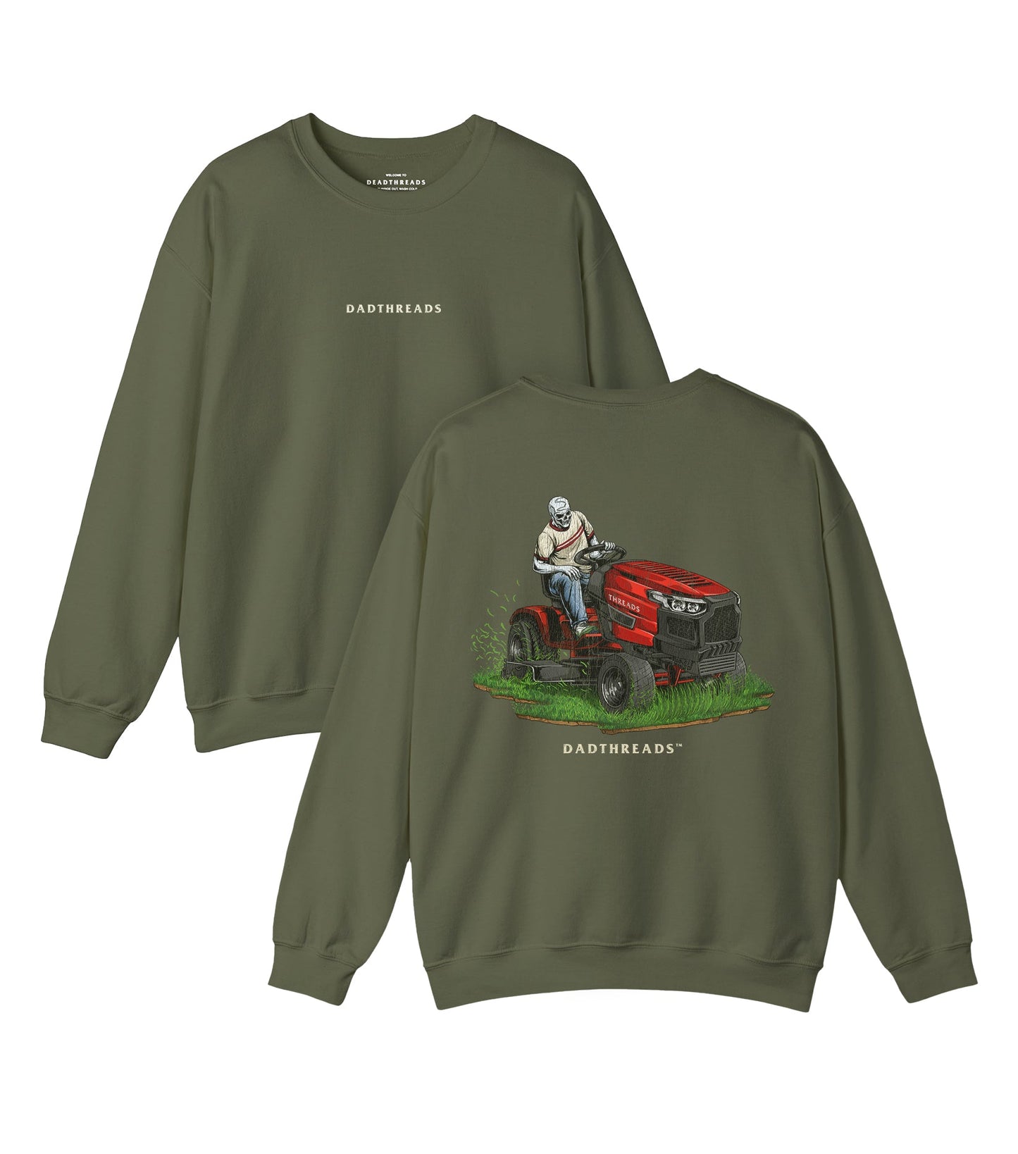 LAWN OF THE DEAD - “DT ESSENTIAL" CREWNECK SWEATSHIRT – Sweatshirt – Dead Threads Apparel