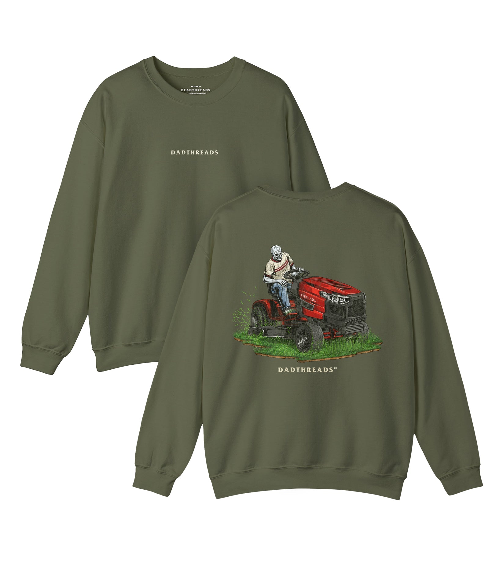 LAWN OF THE DEAD - “DT ESSENTIAL" CREWNECK SWEATSHIRT – Sweatshirt – Dead Threads Apparel