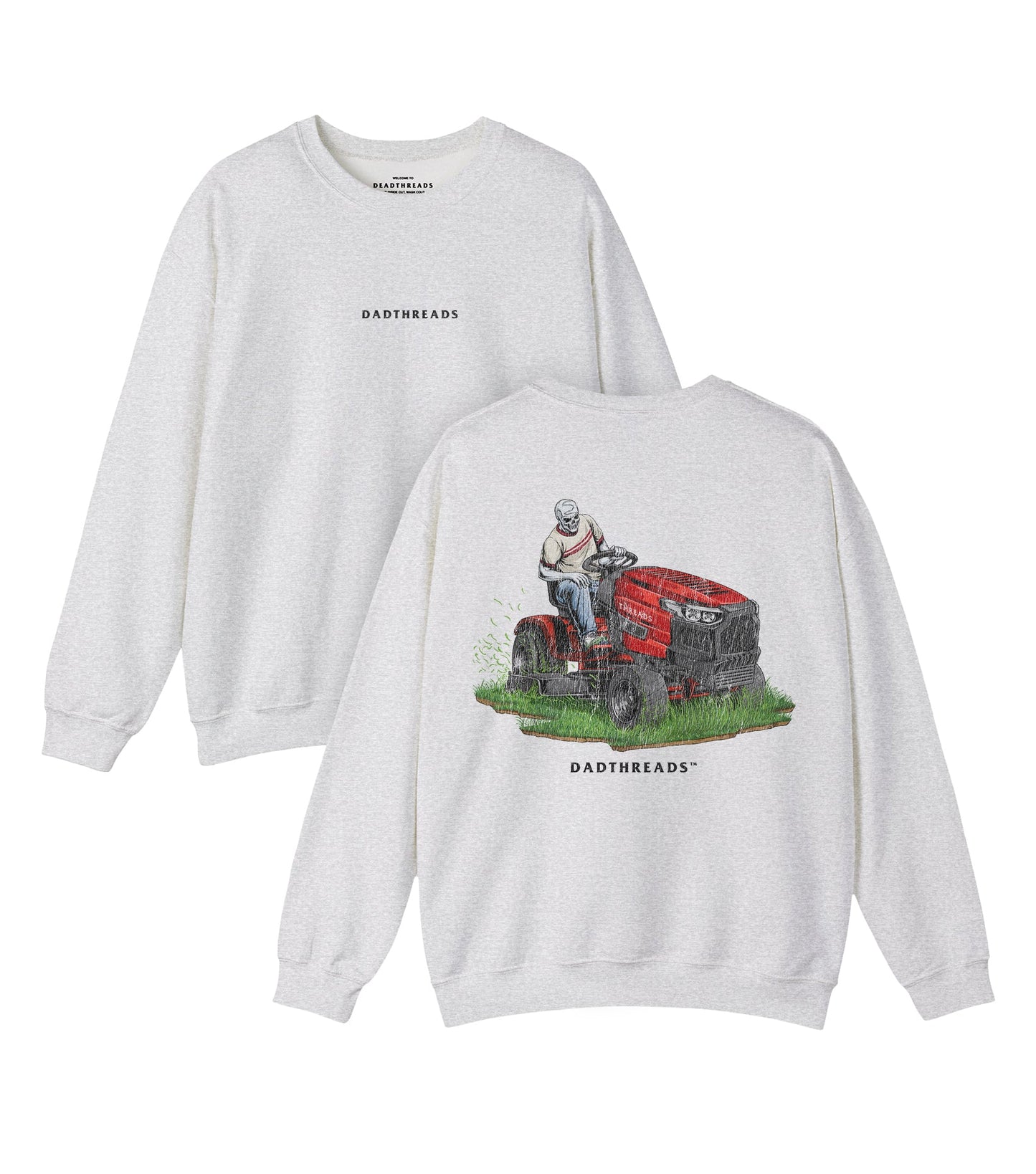 LAWN OF THE DEAD - “DT ESSENTIAL" CREWNECK SWEATSHIRT – Sweatshirt – Dead Threads Apparel