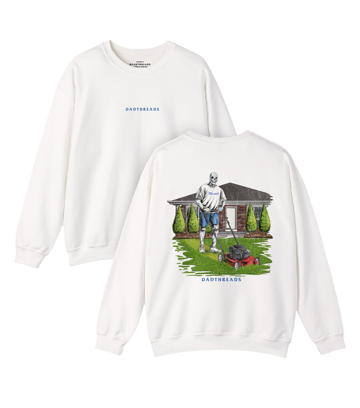 LAWN OF THE DEAD v2 - “DT ESSENTIAL" CREWNECK SWEATSHIRT – Sweatshirt – Dead Threads Apparel