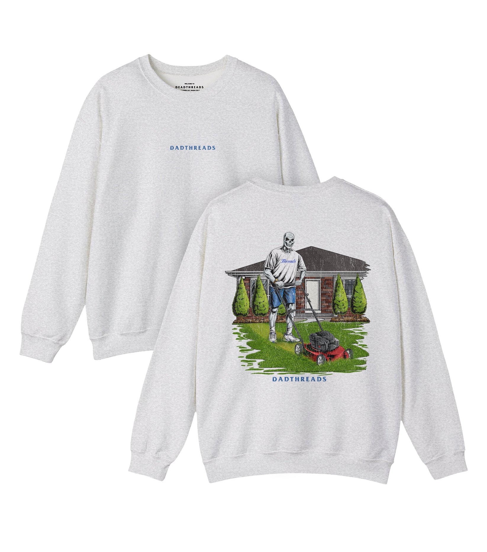 LAWN OF THE DEAD v2 - “DT ESSENTIAL" CREWNECK SWEATSHIRT – Sweatshirt – Dead Threads Apparel