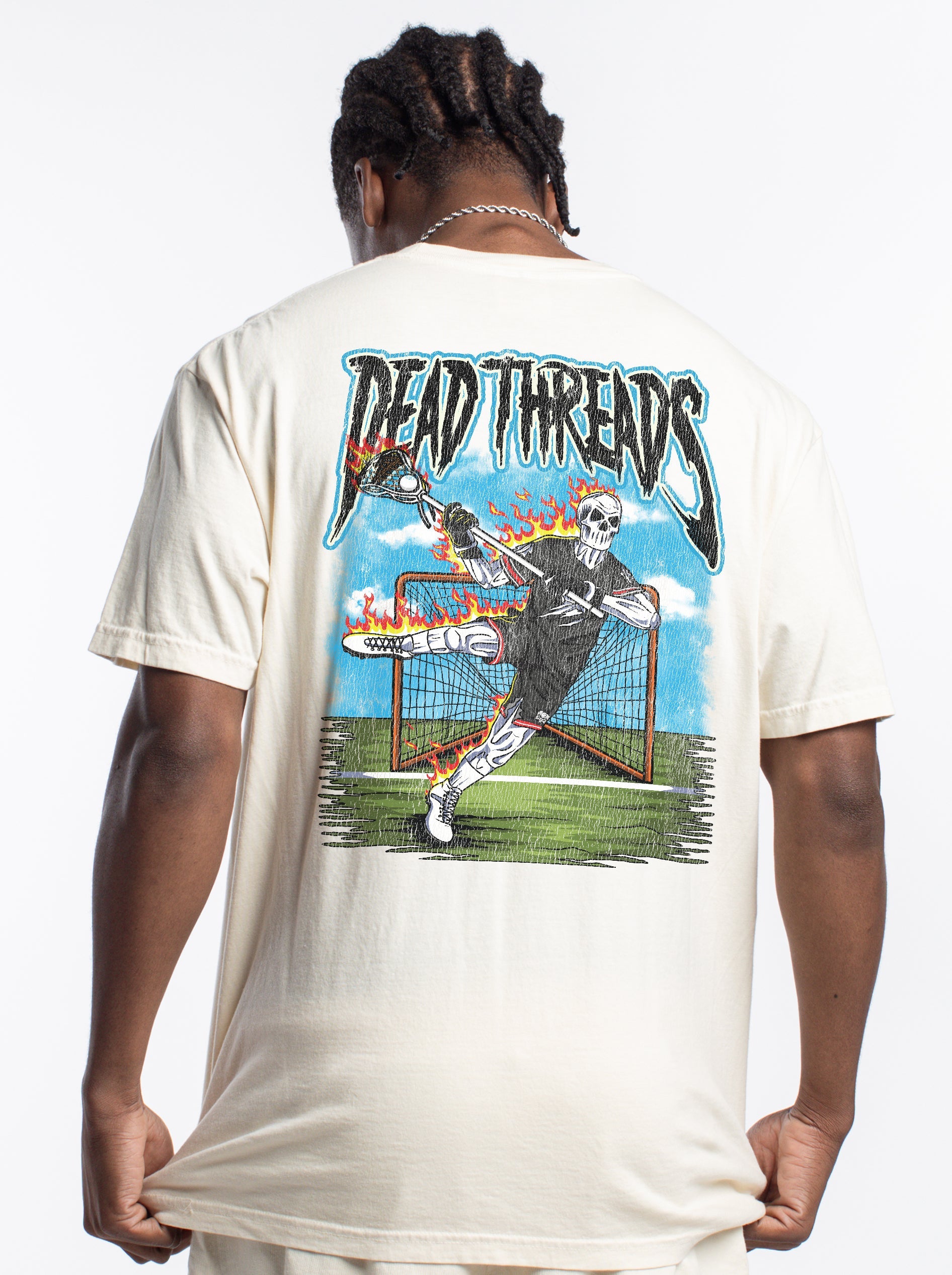 LAX TO THE BONE - “3 SKULL” PREMIUM T - SHIRT – T-Shirt – Dead Threads Apparel