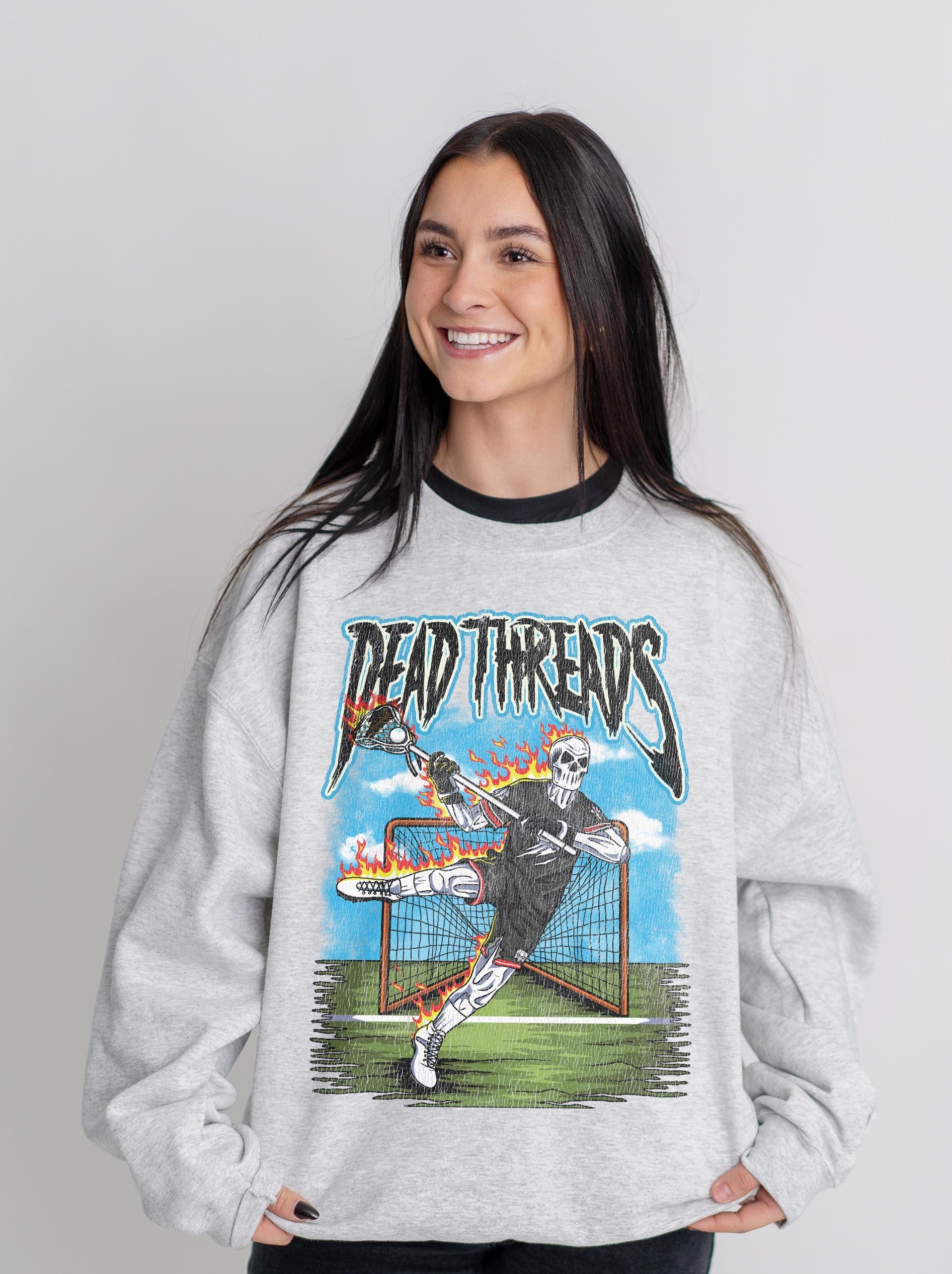 LAX TO THE BONE CREWNECK SWEATSHIRT – Sweatshirt – Dead Threads Apparel