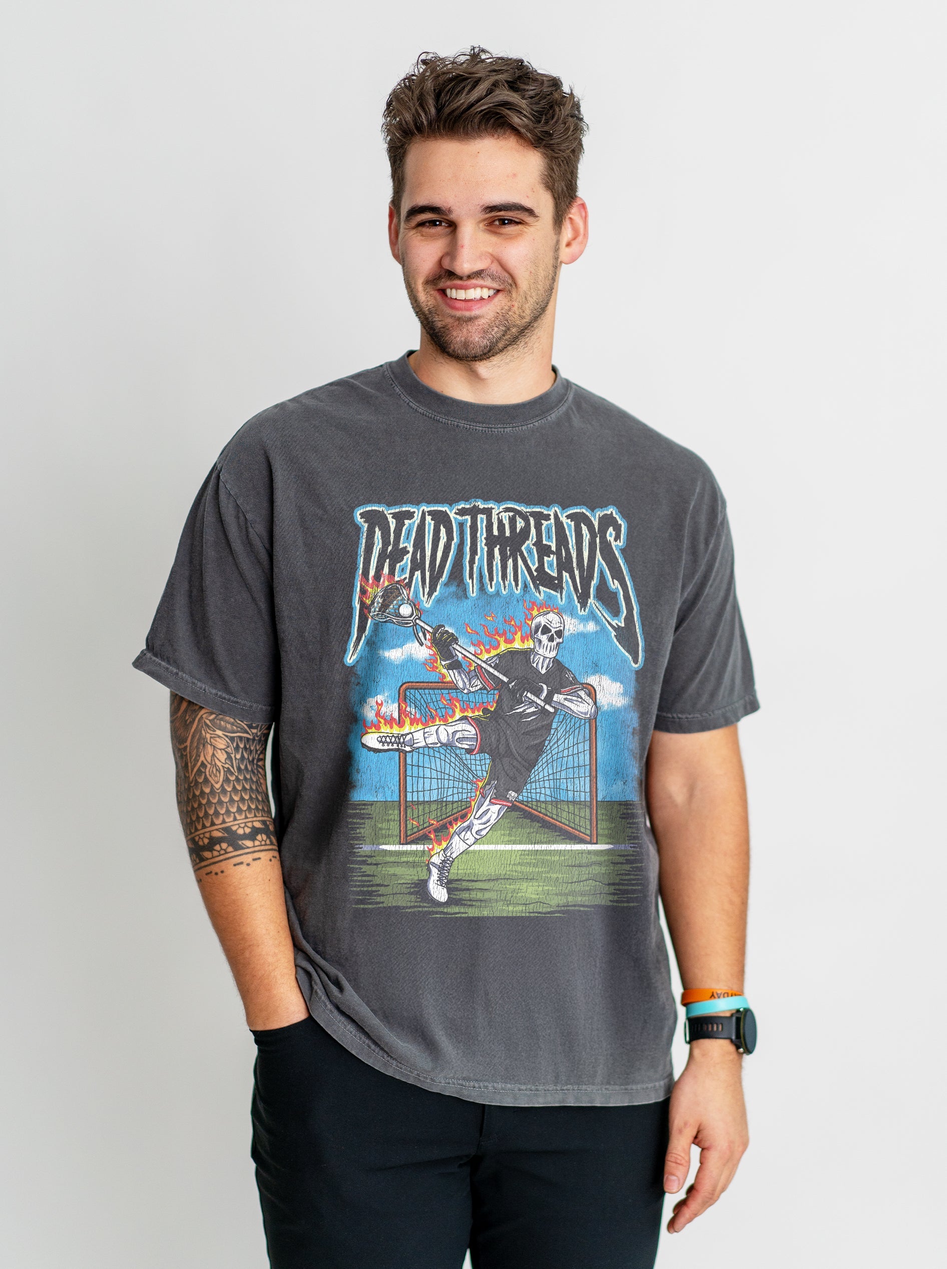 LAX TO THE BONE – T-Shirt – Dead Threads Apparel
