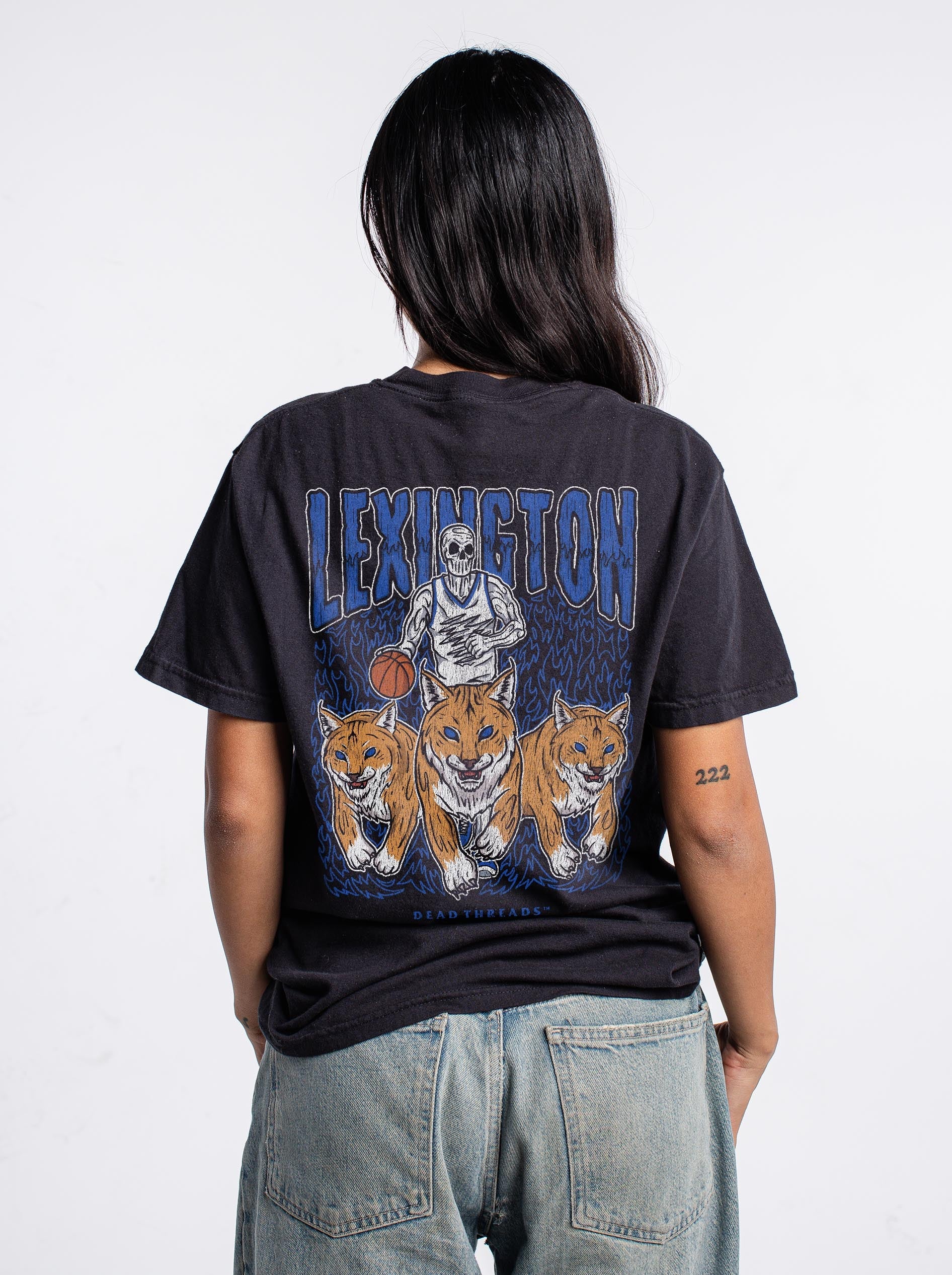 LEXINGTON BASKETBALL - “3 SKULL” PREMIUM T - SHIRT – T-Shirt – Dead Threads Apparel